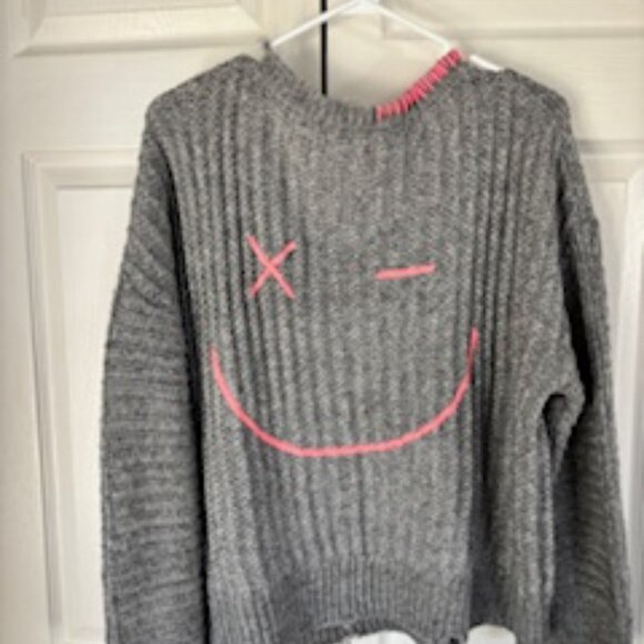 Vintage Havana Whipstitch Grey Sweater size M - Picture 6 of 8